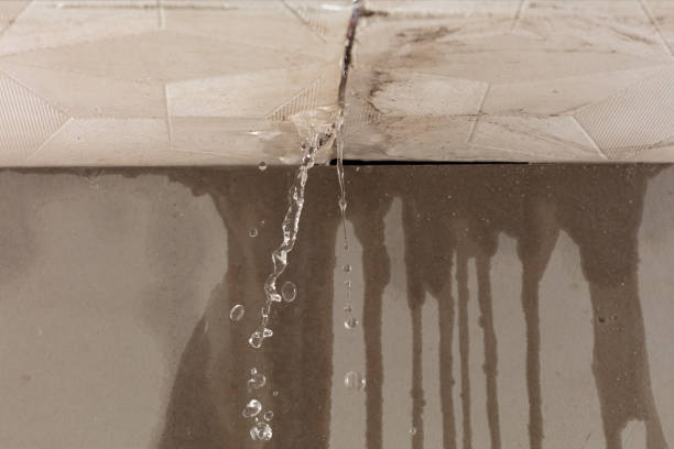 Professional Flood Damage Cleanup technician working in Newark, NY